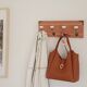 Wall coat rack 40 cm – 4 ceramic hooks | Vintage style