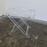Vintage plexiglass serving tray or side table