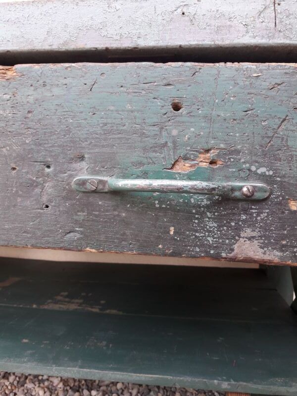 Établi industriel d'atelier 4m ancien