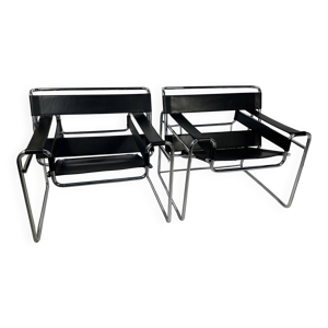 Paire de chaises wassily - marcel breuer