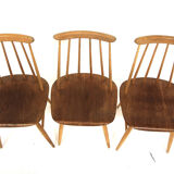 Set of 6 "Fanett" teak chairs by Ilmari Tapiovaara, Sweden, 1960