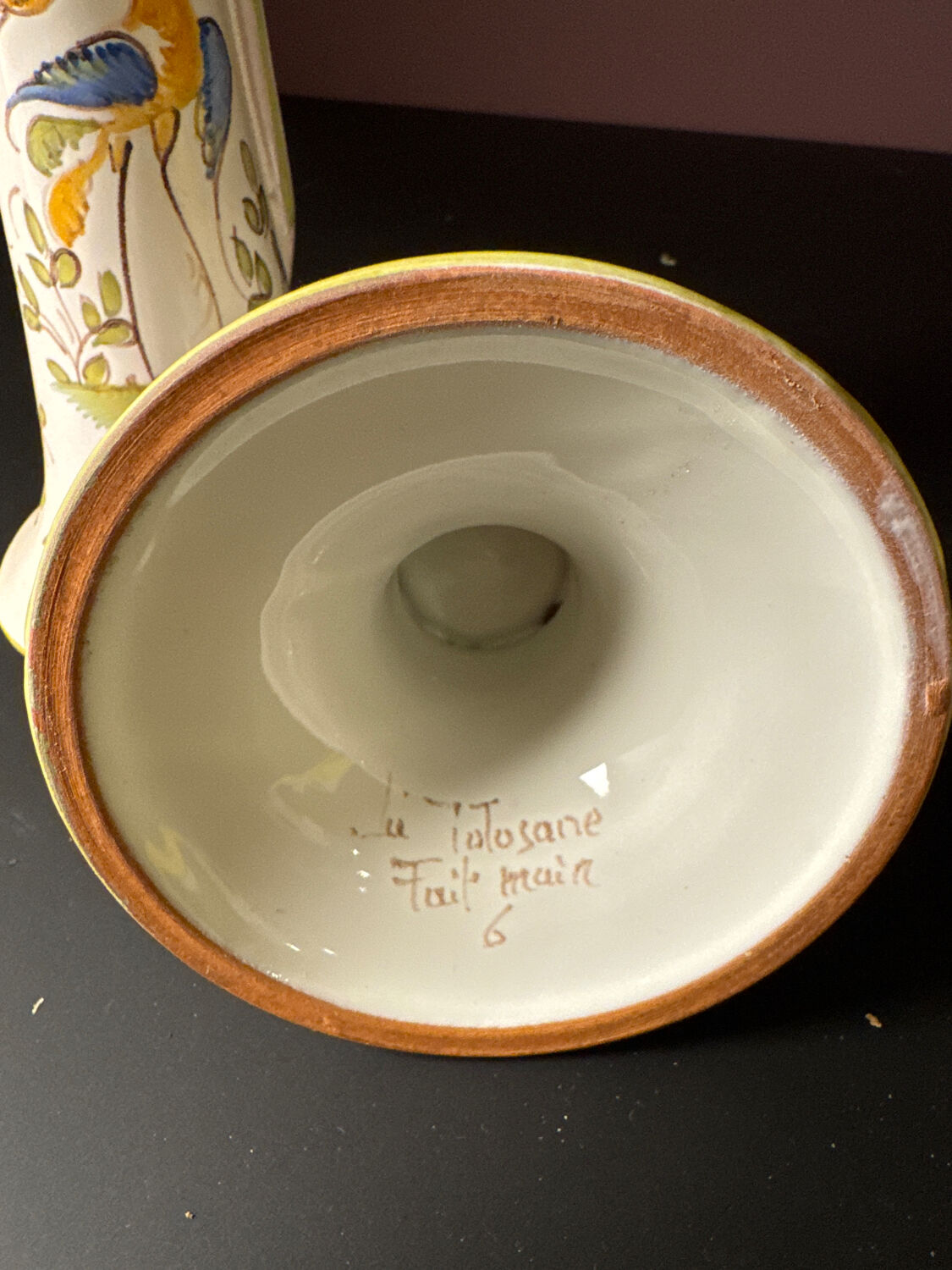 Decorative set in earthenware from Martres-Tolosane