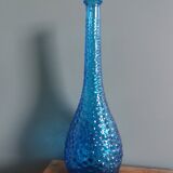 Empoli carafe in turquoise blue glass