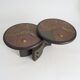 Rare two-tier modular brutalist coffee table by Paul Kingma