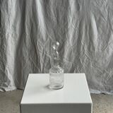 Small glass bottle with vintage round cap H22.5