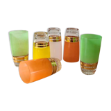 Service 6 glasses to orangeade 50s