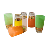 Service 6 glasses to orangeade 50s