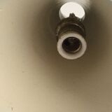 Pair of white and brass sconces