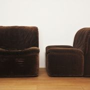 Armchairs Emmetre with Table by Guido Fareschini for Mariani, 1970s, Set of 4