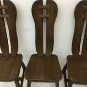 Set of 4 Belgian Brutalist Dining Chairs from De Puydt, 1970’s