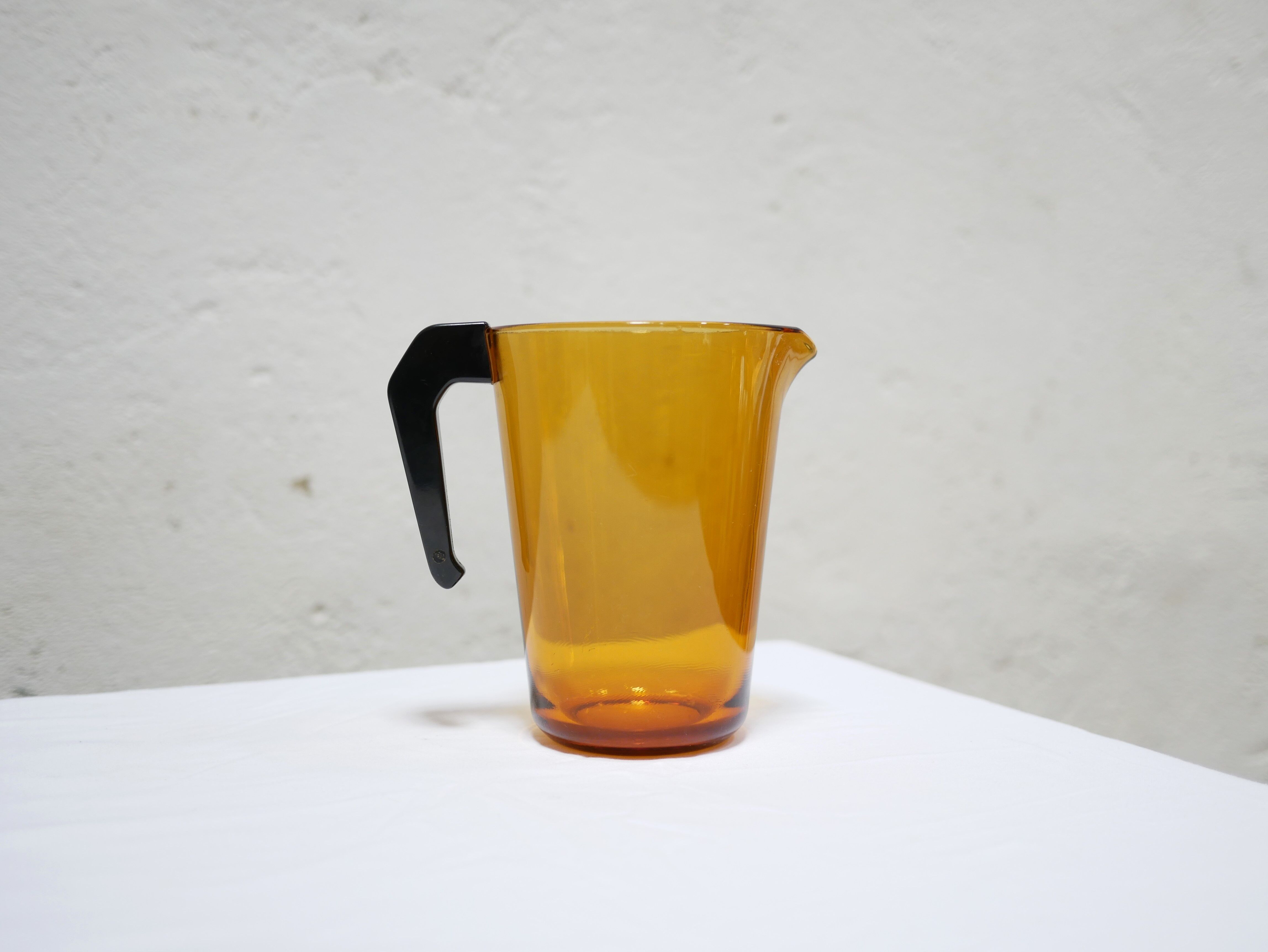 Vintage glass pitcher by Vereco, France