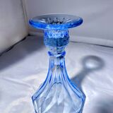 Pair of Jamestown blue Virginia candlesticks or vases by Fostori