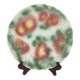 Lunéville barbotine fruit plate, 1960s/70s