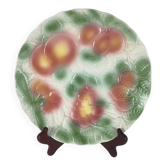 Lunéville barbotine fruit plate, 1960s/70s