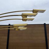 5-light gold floor lamp, 70s design