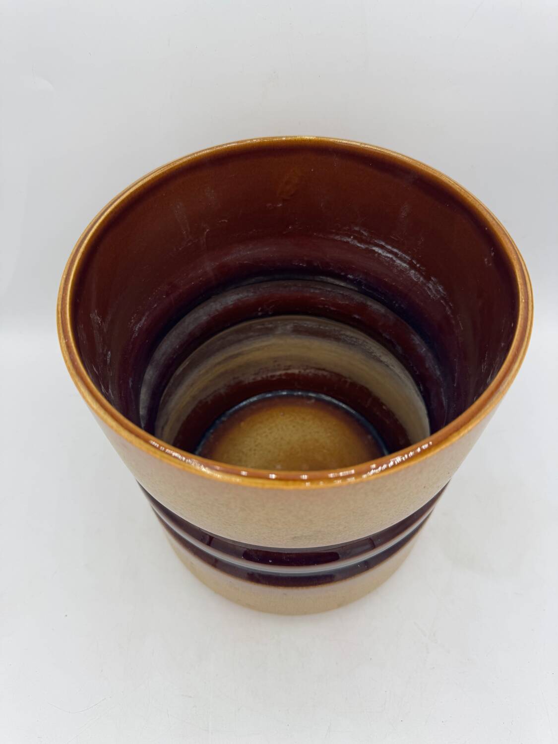 Vintage Digoin cache pot