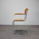 Chrome tubular chair in the style of Mart Stam, Czechoslovakia, 1930s.