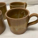 Set of 4 stoneware espresso cups