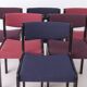 Set of 6 Vintage German Dining Chairs, 1950s–1960s, Black Beechwood