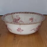 Salad bowl opaque porcelain of Gien - old