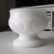 Old-footed cup in white opaline
