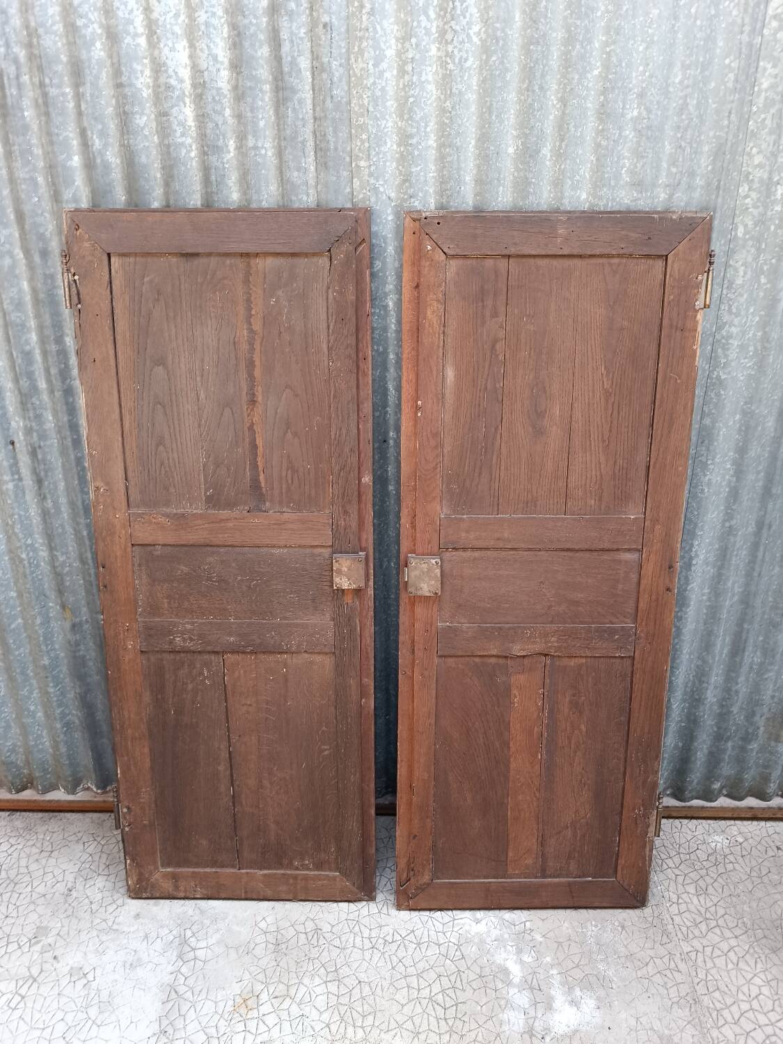 Paire de portes d'armoires ancienne