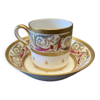 Historical cup manufactured by royale bernardaud "rinceaux"