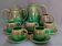Vintage coffee service 8 pieces Grès de Puisaye around 1950