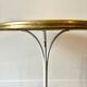 Table bistrot en fonte de fer grise et mélaminé beige ⌀ 60 cm