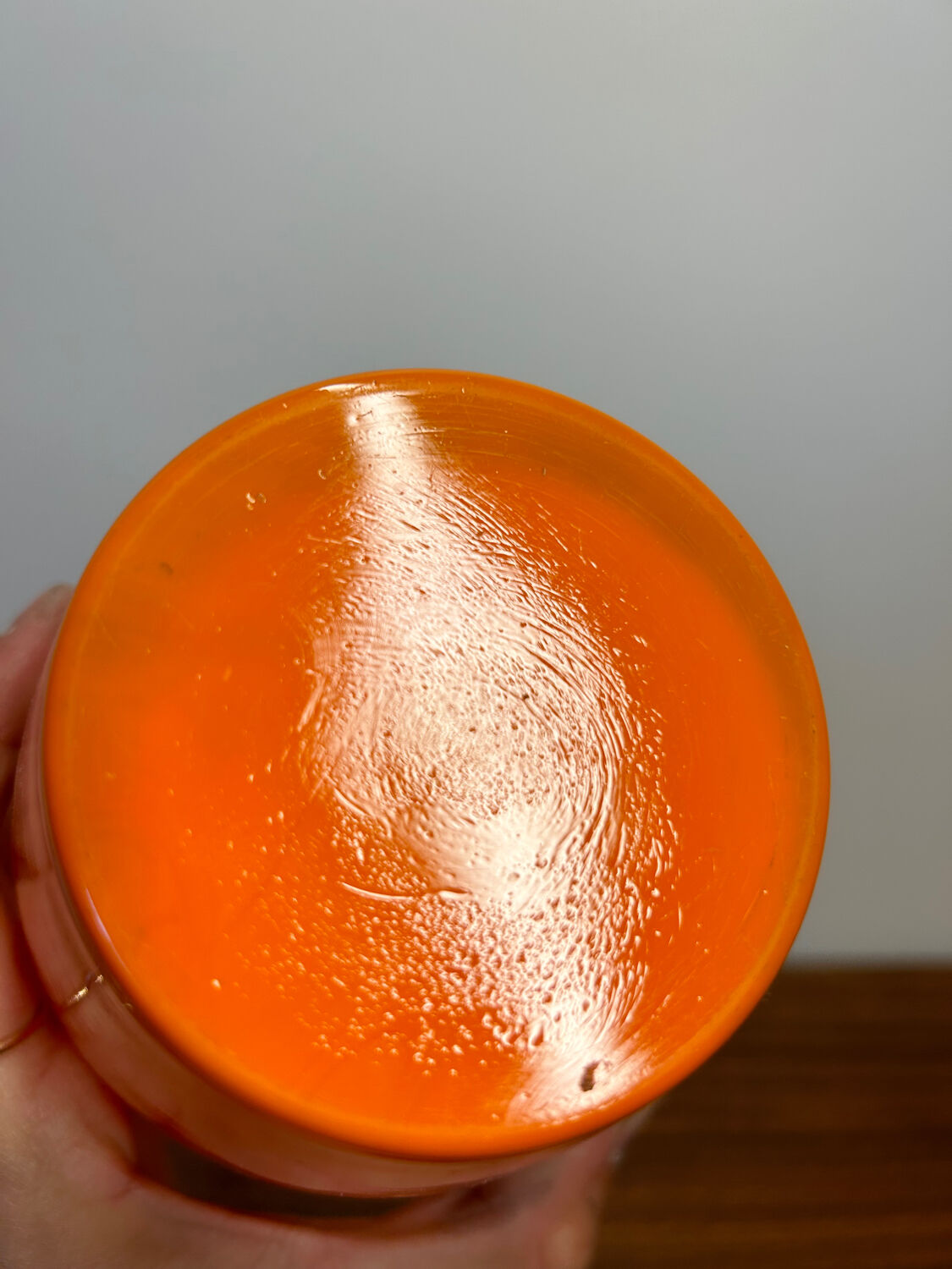 Art Deco glass vase from Clichy
