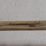 Brass Art Deco wall coat rack, 136 cm wide