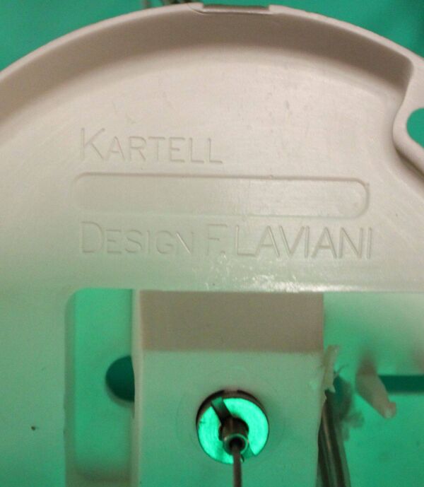 Lampe suspendue Fly vintage par Ferrucio Laviani pour Kartell, 2000.