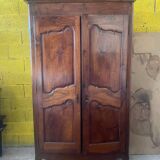18th century solid walnut wardrobe