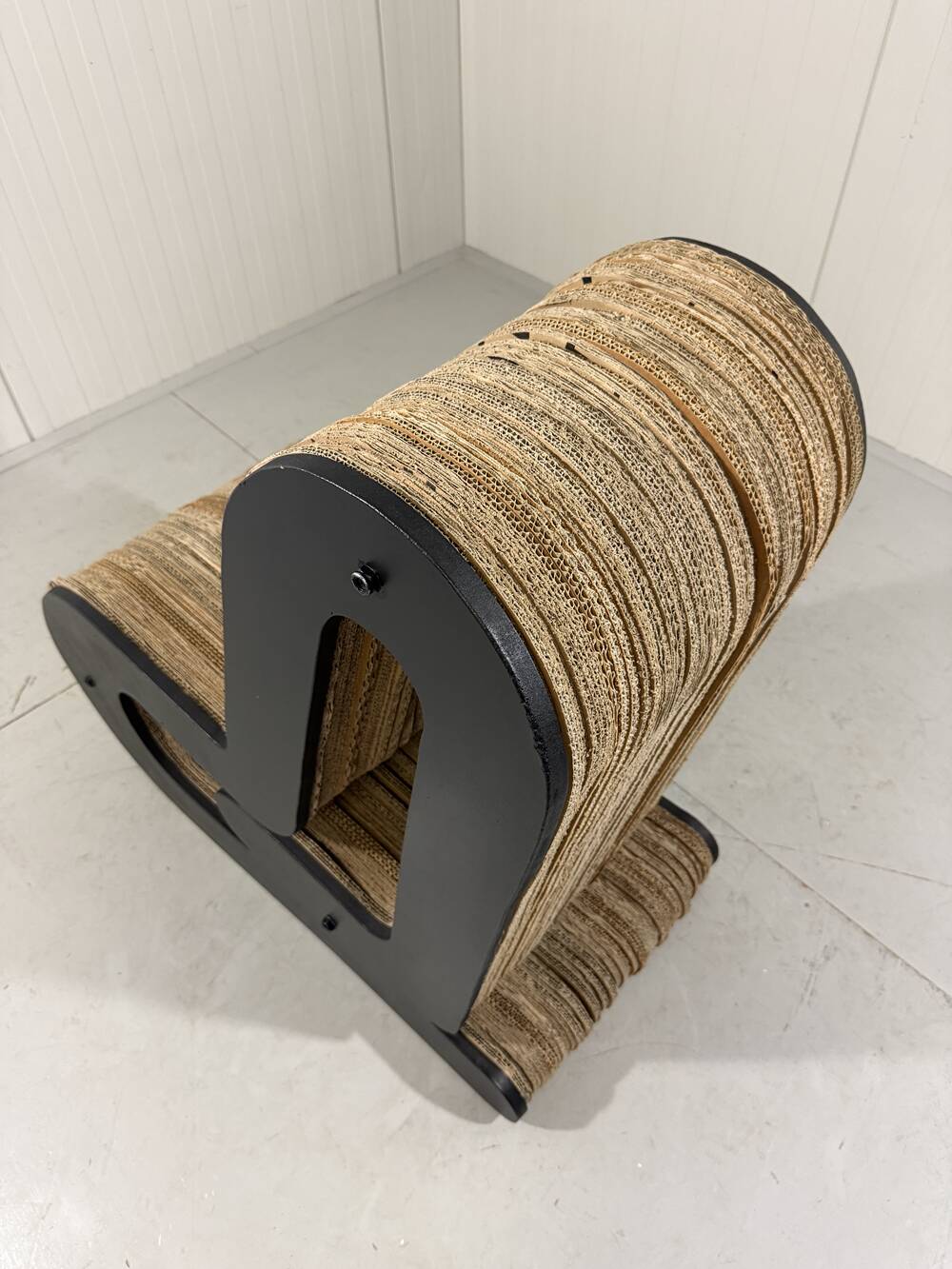 Sculpted cardboard & plywood lounge chair, 1990’s