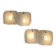 Pair of frosted glass wall sconces, Kalmar Francken, 1970