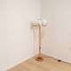 Atomic age floor lamp, vintage hotel lighting, Czechoslovakia 1970s