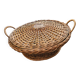 Woven wicker basket: vintage
