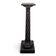 Napoleon III side table in blackened wood with a twisted column.