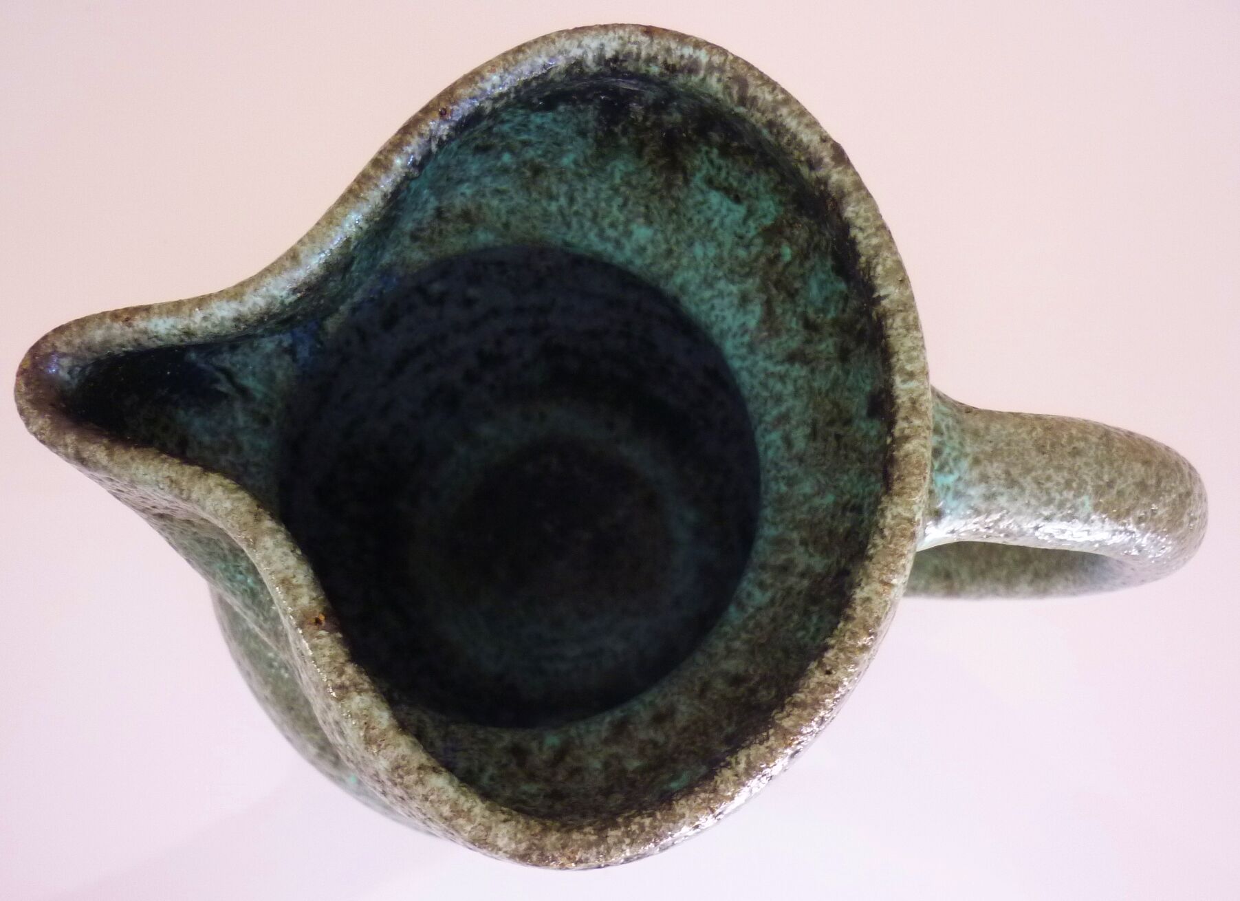 Zoomorphic pitcher in fat lava ceramic, signed Accolay, 1960s/1970s