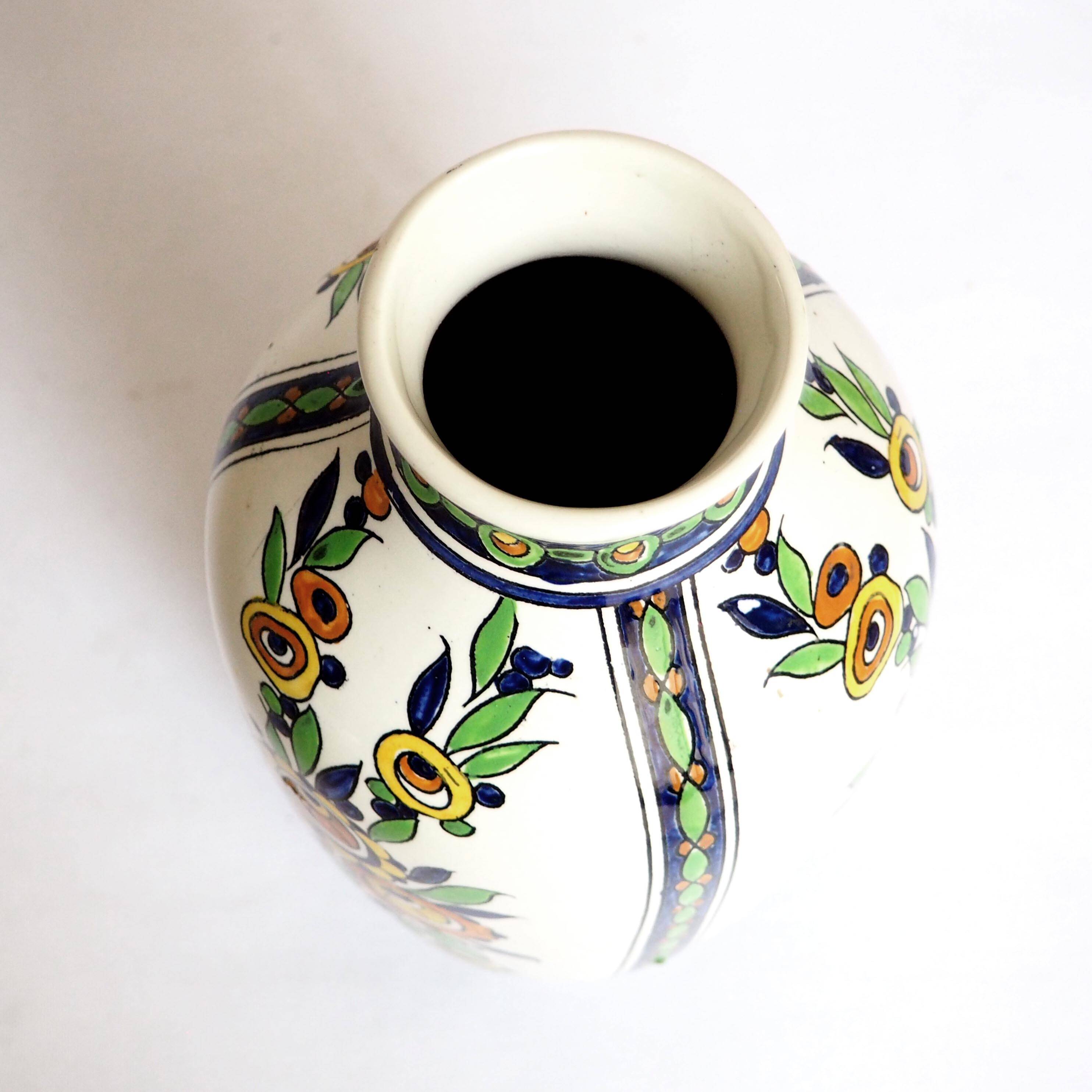 Bosh brothers art deco vase