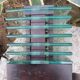 Demeter wood and glass lamp Maison Desny 1980