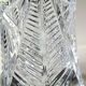 Vase en cristal de Bohème taillé. Motifs croisillons/Étoilés/Feuillagés. Stylé Boho-Chic. Haut 24,5 cm