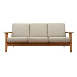Canapé en chêne, design danois, années 1960, designer : Hans J. Wegner, fabricant : Getama
