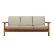 Canapé en chêne, design danois, années 1960, designer : Hans J. Wegner, fabricant : Getama