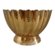 Scalloped cup in gilded brass