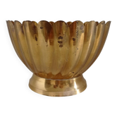 Coupe festonnée en laiton doré