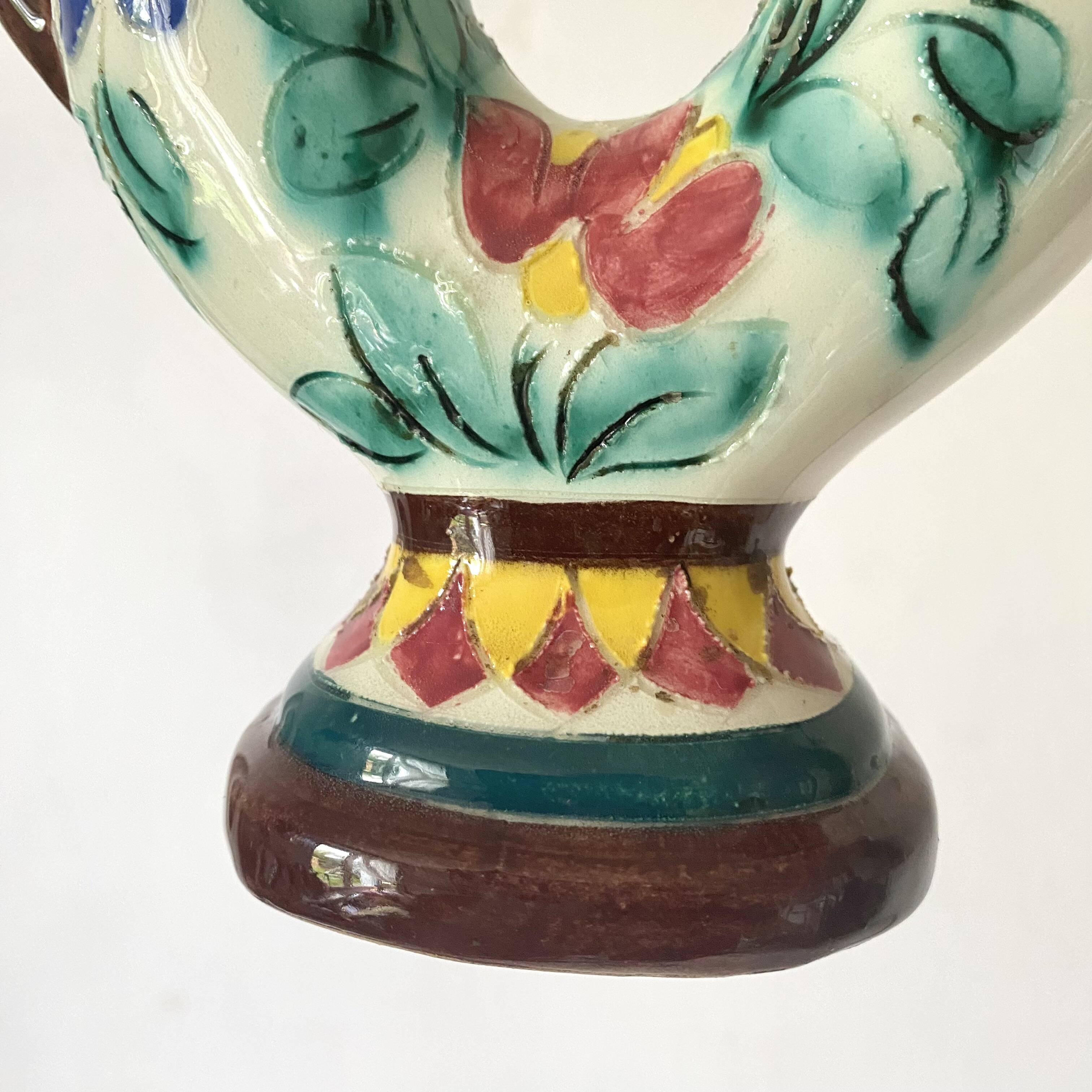 Bougeoir double fleuri  Cérart Monaco