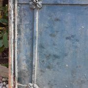 Solid gate, garden iron, H227x110cm, old, exterior door
