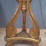 Louis XVI style gilded wooden floor lamp