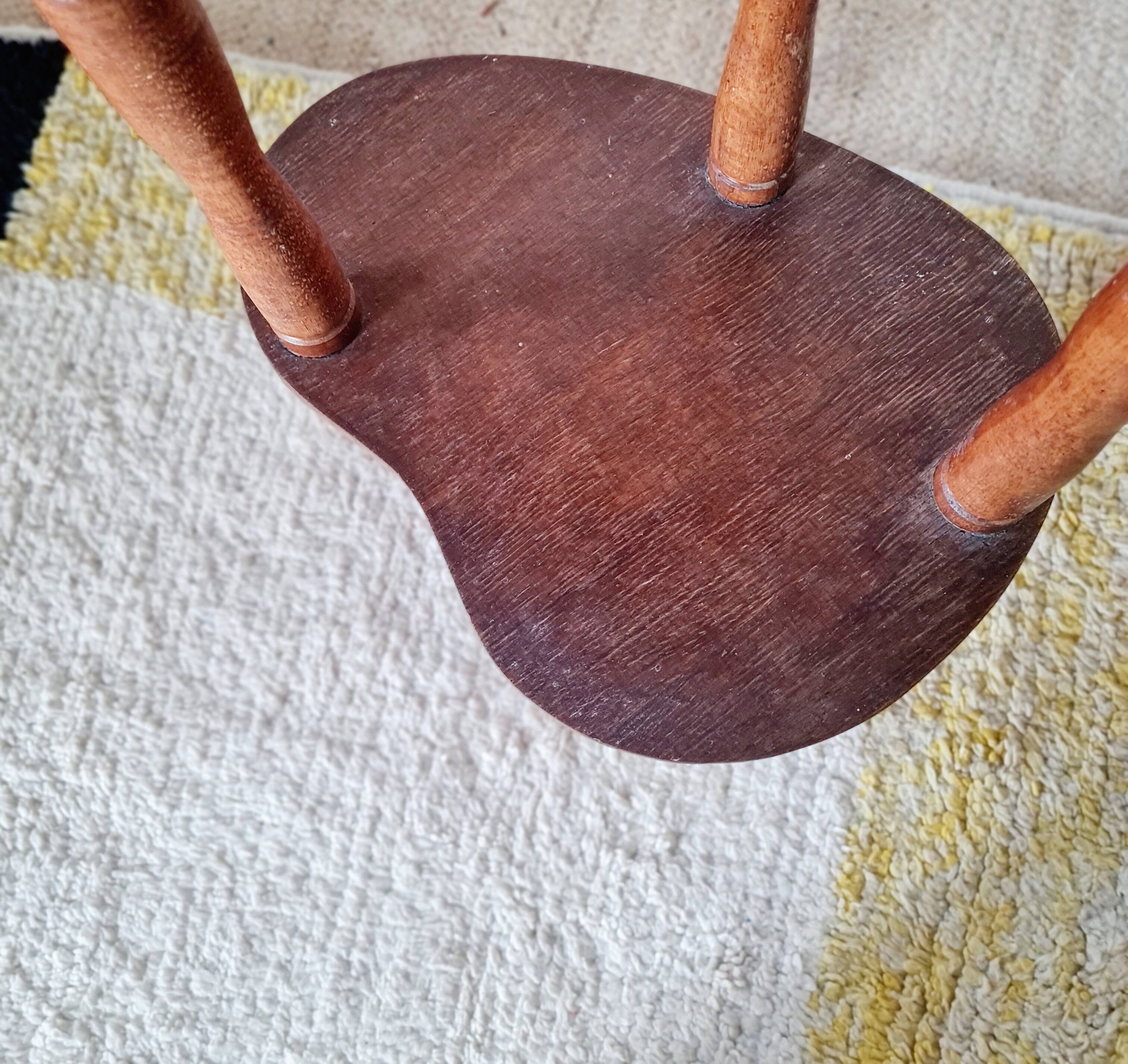 Antique wooden stand - tripod plant holder